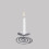 Metal Iron Taper Candle Holders Retro Candlestick-Silver 5