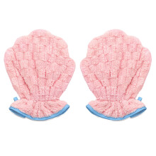 Gants de bain en molleton pour animaux de compagnie, corail-Rose