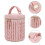 Sac à main thermique en tissu imperméable avec boucles-Rose 5