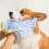 Gants de bain en molleton pour animaux de compagnie, corail-Rose 6