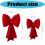 Soft Velvets Valentine Bowknot Decoration Durable-Red 80cm 4