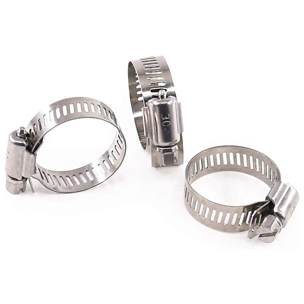 Corrosion Resistance, 304 Stainless Steel Clamps For General Use, Power Seal Worm Gear Ensuring Adjustable Hose Clamps, Flexible Ductile Design For 9433291601228
