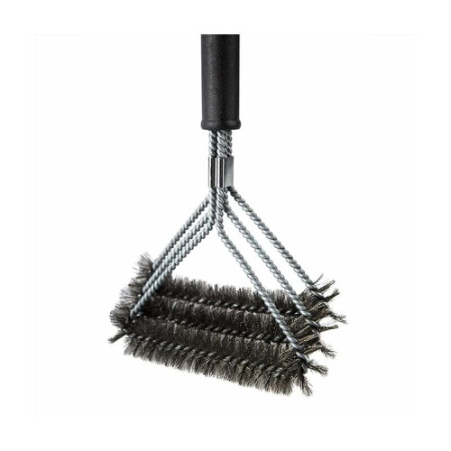 Βούρτσα ψησίματος τριών όψεων, αντιολισθητική λαβή για ασφαλή καθαρισμό από