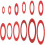 Κιτ συλλογής επίπεδων ροδέλων Fiber, Αποστάτες στεγανοποίησης μόνωσης κόκκινου 2