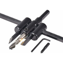 Sega circolare regolabile per fori, utensile robusto per il fai da te in legno, lama di taglio sostituibile, strumento di taglio preciso per