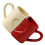 2pcs Ceramic Heart Mugs with Comfortable Handle-red and white 1
