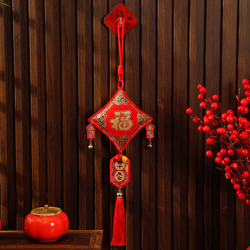 2er-Pack Plüschdekorationen Chinesisches-Gott des Reichtums 1