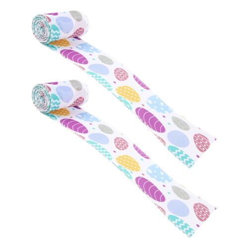 Colorful Easter Craft Ribbon Polyester Texture-Easter eggs