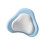 High Density Memory Foam Back Cushion Ergonomic-Blue and gray 1
