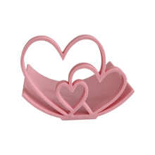 Romantici Koppels Cadeau Hartvorm Toiletpapierrolhouder-Roze 1