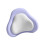 Ergonomic Lumbar Support Pillow with High Density- Purple1 gray 1