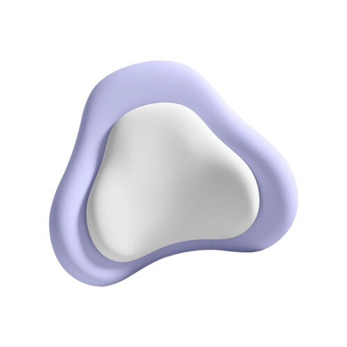 Memory Foam Ergonomic Lumbar Support Cushion- Purple1 gray
