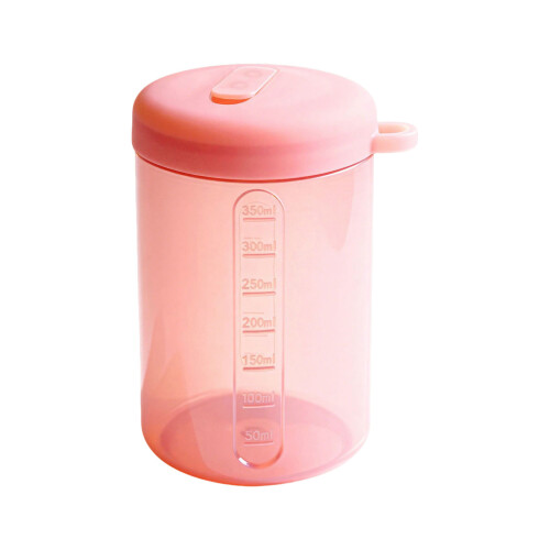 Stevige siliconen container van voedingskwaliteit-350ML roze