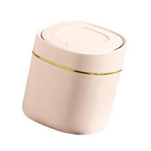 Elegante crèmekleurige mini-prullenbakpersafdekking Duurzaam-Wit