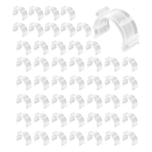 50PCS Clear Plastic Bobbin Holder Clips Sewing Bobbin Clips for
