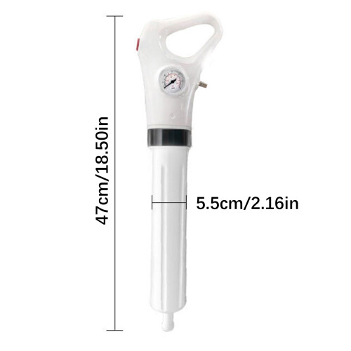 Declogger Toilettenkolben mit Manometer- Engl. der 6. Generation 1
