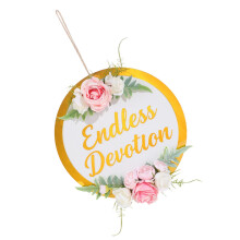 Festival-Muttertags-Wanddekorationstafel mit goldenen Rosen-Gold