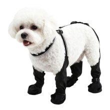 Verstellbare Hunde-Hosenträgerstiefelschuhe mit sicherem-M