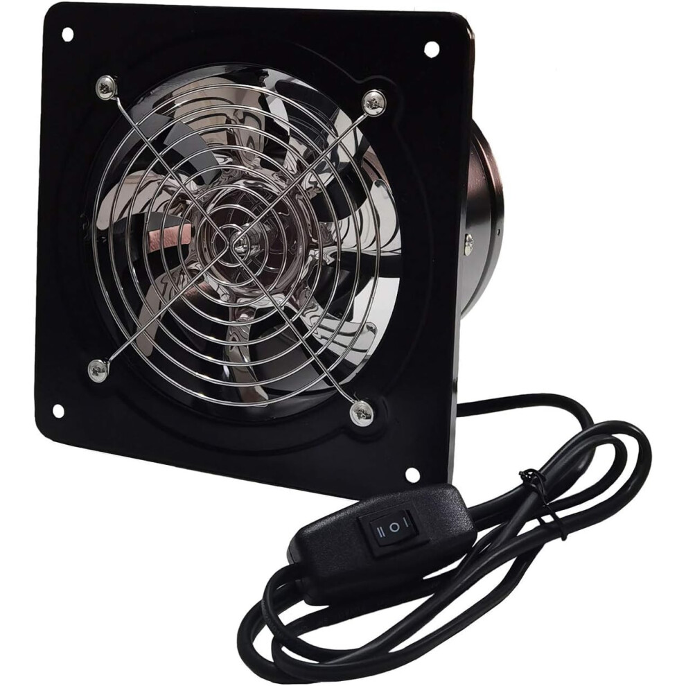 Indoor Exhaust Fan with Thermal Protection, Efficiently High Performance Air Extraction System, High-Quality Motor Quiet Operation, Energy-Efficient