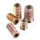 Ένθετα με σπείρωμα Hex Drive για ξύλο, σύνδεσμοι επίπλων από ανθρακούχο χάλυβα M6x25mm με 4