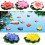 Ποιοτικό υλικό EVA Floating Lotus Flower για ενυδρείο κήπου, καλοκαιρινά διακοσμητικά 1