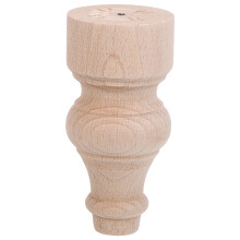 Wood Finial – 12X6Cm Unfinished Für Treppengeländer, Bettpfosten