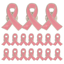 24 Roze Lint Broche Speld - Zinklegering Goede Doelen
