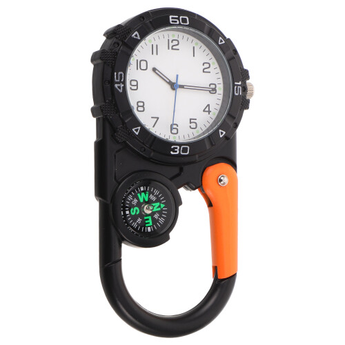 Compact Karabijnhaak Overlevingskompas En Zakhorloge