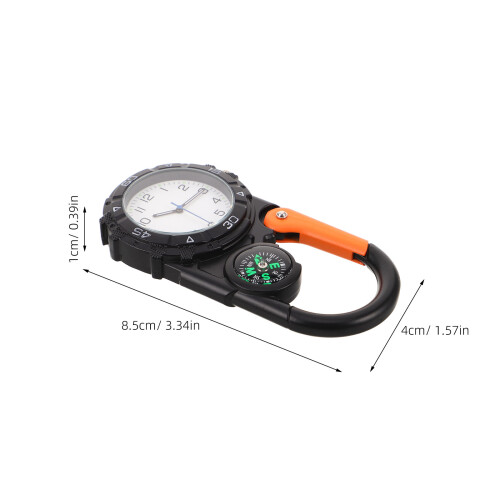 Compact Karabijnhaak Overlevingskompas En Zakhorloge 2