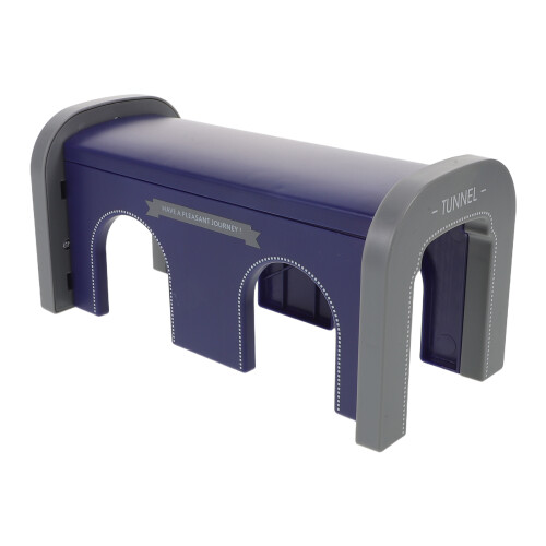 Dark Blue Plastic Model Train Tunnel for Kids Railroad Play