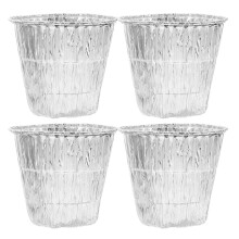 4 Aluminiumfolie Vetbakjes 830 Ml Voor Barbecue En Smeulapparaten