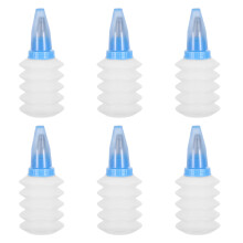 6Stk Blaue Einfüllflaschen Aus Kunststoff Für Verzierungstools