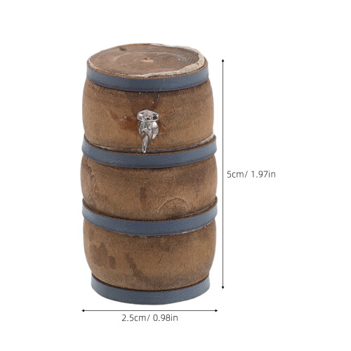 2 Sets Mini Drinkaccessoires Biervat Met En Wijnglas 2