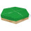 Couvercle étanche en PVC à cordon pour bac à sable hexagonal - Vert 2