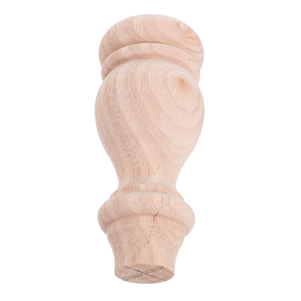 Couch Feet Replacement: 5.89" Solid Wood Unfinished Bun Legs 3601412219980