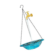 Distributeur automatique d'eau pour oiseaux, alimentation-Bleu