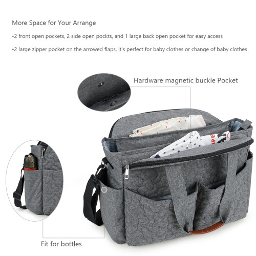 Sac de rangement multifonctionnel en Polyester pour les-gris 2