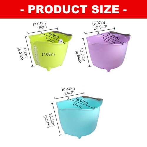Ensemble de passoire de cuisine, lot de 3 bols empilables pour 2