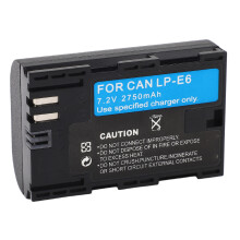 LP E6 Akku 2750mAh Lithium Ersatz für Kamera R5 R6 6D 7D