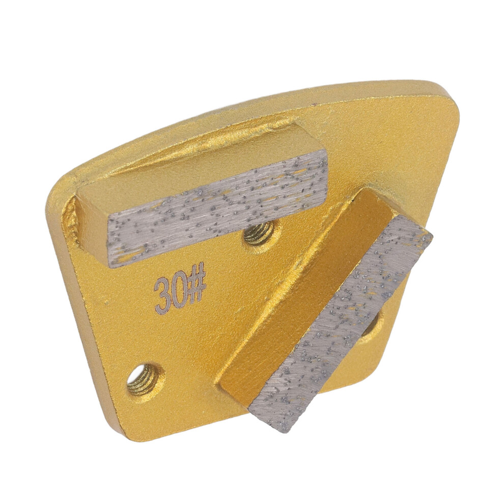 3 Pcs Trapezoid Diamond Grinding Disc 30 Grit 2 Long Teeth For Concrete Floors 9461370162544