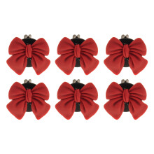 6Stk Rote Bowknot Autoduft-Clips Resin Lufterfrischer Für Luftauslass