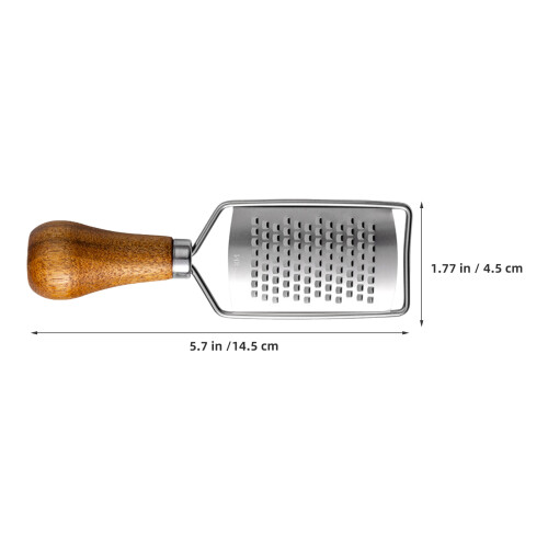 6Pcs Handheld Stainless Steel Cheese with Wooden Handle 2