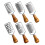 6Pcs Handheld Stainless Steel Cheese with Wooden Handle 9