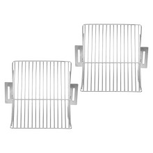 2Pcs Stainless Steel Drain Grate Filter Silver Downspout Gutter Guard