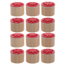 12Szt Uniwersalne Drewniane Stemple Do Craftu Świąteczne Wzory Kolor