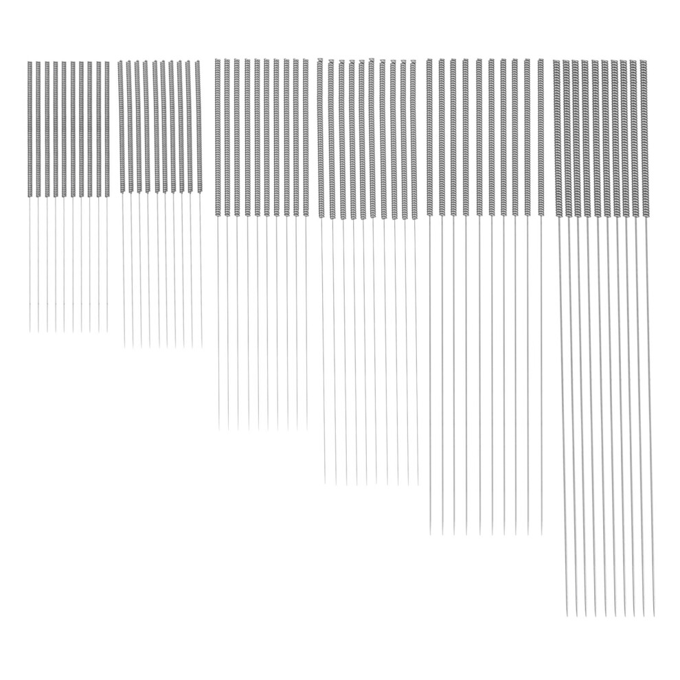 60Szt IgłY Do Czyszczenia Dysz 3D Stal Nierdzewna Srebrne Akcesoria-image