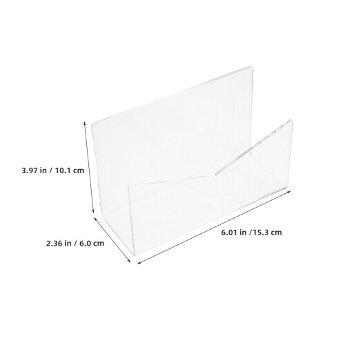 acrylic desk organizer clear envelope holder for office home 1