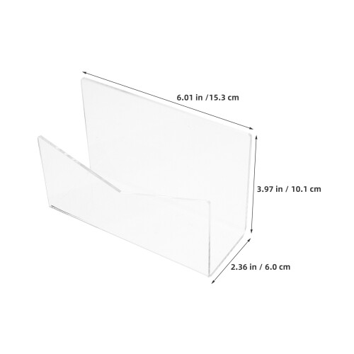 acrylic desk organizer clear envelope holder for office home 2