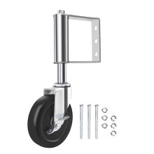 Roue de portail polyvalente avec supports-5 pouces d'argent