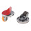4Pieces Portable Stick Back Casters for Lightweight-Brown 6